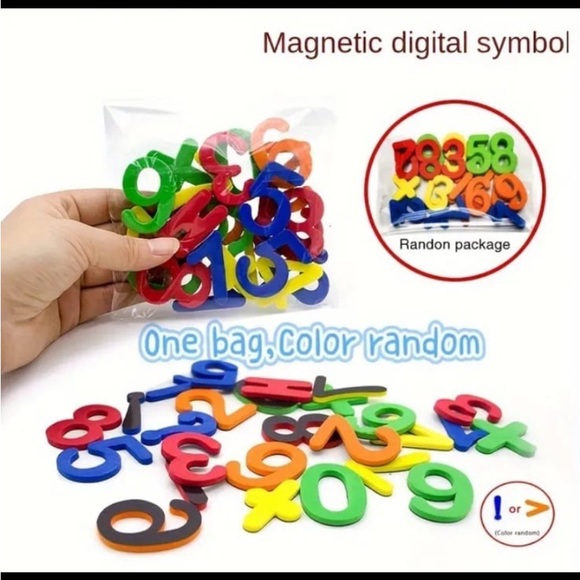 New! Magnetic Alphabet / Number Stickers: Educational Toys For Kids To Learn - Picture 5 of 7